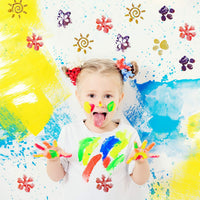 24 esponjas de pintura de espuma EVA para estampador de pintura de doble cara con esponja para dibujar y pintar para niños y niñas pequeñas, aprendizaje temprano y manualidades DIY, formas variadas - Arteztik
