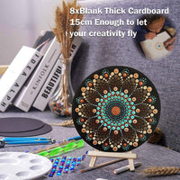 Azerogo Mandala Juego de herramientas de punteado, 42 piezas Kit de herramientas de pintura con 3 cartulina negra, mandala plantilla bola lápiz capacitivo bandeja de pintura para pintar rocas, arte y dibujo de Mandella - Arteztik

