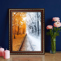 Kits de pintura de diamante 5D para adultos taladro completo 12.0 x 16.0 in con diamantes de imitación de cristal de punto de cruz bordado paisaje pintura de diamante arte arte para sala de estar hogar decoración de pared regalo - Arteztik
