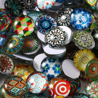 Rosenice - Azulejos de mosaico (0.472 in, redonda), diseño de mosaico - Arteztik
