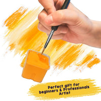 OOKU - Juego de pinceles de pintura para detalles de 9 piezas, pinceles profesionales de detalles finos para pintura artística, pintura facial, detalles, pintura artística de modelo, mango de madera negro y organizador de almacenamiento de lana - Arteztik
