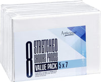 Sorillo Brands – Paquete de 6 paneles de lona de algodón preestirado de 12 x 12 – Uso con todos los acrílicos, aceites y otros medios de pintura - Arteztik
