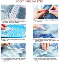 Kit de pintura de diamante 5D para adultos, ZAMOO con perforación completa de diamantes de imitación de cristal, bordado, punto de cruz, manualidades, lienzo, decoración de pared para el hogar, elefante (12 x 16 pulgadas) (Love you to the moon back) - Arteztik
