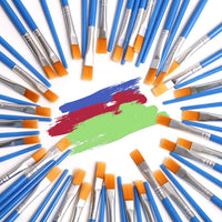 Juego de 60 pinceles de pintura de nailon para niños, de Decyool - Arteztik
