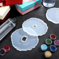 5 moldes de resina de silicona, moldes de resina para hacer vino, moldes de resina de silicona, posavasos, moldes de resina para copas, moldes de resina para hacer posavasos, para hacer vinos. - Arteztik
