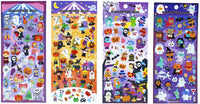Pegatinas Happy Halloweens 8 hojas con fantasma, calabaza, demonio, mago, mamá, vampiro, bruja, cráneo, murciélago, araña, pegatinas para Jack O Lantern Scrapbooking niños Party Favors – 320 pegatinas - Arteztik
