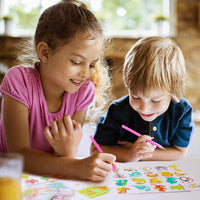 Sinceroduct - Juego de 64 pegatinas de pintura con diamantes 5D para niños y adultos principiantes, pintura en forma de palo marcada con diamantes por números, más lindos animales, dinosaurios, regalo para niños - Arteztik
