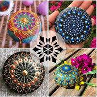 Homkare - Juego de 42 herramientas de punteado de mandala para pintar rocas - Arteztik
