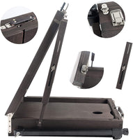 Conda - Caballete de caja francesa de 70 pulgadas con patas de aluminio, plegable, duradero, para dibujar, ideal para pintar, dibujar y dibujar - Arteztik
