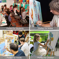 Artify - Juego de 15 pinceles profesionales para pintura al óleo con caja de transporte - Arteztik

