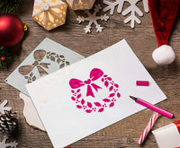 EVGLOW - Plantilla de 9 plantillas de Navidad, reutilizables, lavables y reutilizables para decoraciones de Navidad, tarjetas de felicitación, álbumes, álbumes de recortes, cuaderno, diario, arte de pared, etc. - Arteztik
