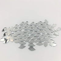 Espejos de cristal para manualidades, 100 piezas, diseño de caballo de ojo, para proyectos de manualidades y bordado de Sheesha de 0.472 x 0.276 in - Arteztik
