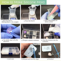 LET'S RESIN - Moldes de silicona para hacer moldes de silicona líquidos, proporción de mezcla 1:1, ideal para moldes de resina, moldes de silicona y manualidades. - Arteztik
