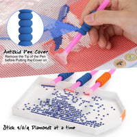 Fixm 117 herramientas de pintura de diamante 5D Kit de accesorios de pintura de diamante con 28 ranuras caja de bordado de diamante para manualidades - Arteztik
