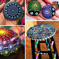 Point Painting Prush Tool - Juego de plantillas de mandala para puntos, plantilla de mandala, 29 piezas, kits de herramientas de pintura - Arteztik
