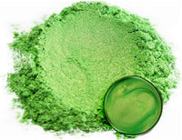 Pigmento en polvo de Mica "té verde" (1.76 oz), aditivo multiusos para manualidades y manualidades, carpintería, bombas de baño naturales, resina, pintura, epoxi, jabón, esmalte de uñas, bálsamo de labios (té verde, 1.76 oz). - Arteztik
