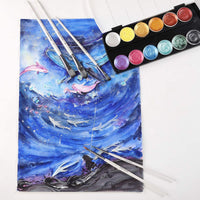 PANDAFLY Juego de pinceles de pintura profesional – 10 pinceles de pintura para artistas, aptos para pintura acrílica, acuarela, aceite y gouache, perfecto para pintura de roca, escala, cara, uñas, modelo, pintura por números - Arteztik
