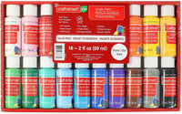 Kit de pintura acrílica para principiantes y profesionales, 16 colores - Arteztik
