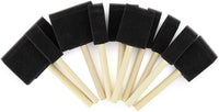 Vanitek Juego de 10 brochas planas y flexibles de espuma de poliéster con punta biselada y mango de madera, ideal para aplicar pintura, pinturas a base de aceite, manchas, barniz, esmalte, pintura de látex, superficies lisas, artes y manualidades - Arteztik
