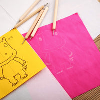 Papel de transferencia de carbono blanco de 11.7 x 8.3 pulgadas, papel de calco, grafito de carbono, papel de copia con lápiz de relieve, lápiz capacitivo de punteado, herramientas para tela, papel de madera (210 piezas) - Arteztik
