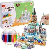 Artes y manualidades para niños de 4 a 12 años, kit de pintura todo en uno para niños, construye tu propio castillo. La mejor creatividad para manualidades para niñas y niños. - Arteztik
