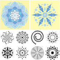 Juego de herramientas de punteado de mandala, 34 piezas, herramientas de punto, cepillos y bandeja de pintura para pintar rocas, colorear, dibujar y dibujar suministros de arte - Arteztik
