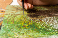 Juego de pinceles de pintura en miniatura de 7 piezas + 1 de DACO, juego de pinceles de pintura con mangos de madera ergonómicos, soporte para pinceles de pintura y bolsa de viaje, apto para pintura acrílica, aceite, acuarela, pintura por números para adu - Arteztik
