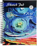 CONDA - Cuaderno de bocetos de 8.1 x 11.4 in, 100 hojas (3.53 oz/m²), encuadernado en espiral, papel de dibujo duradero sin ácido para dibujar pintura - Arteztik
