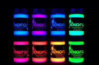 Midnight Glo Pintura UV acrílico negro luz reactiva colores neón brillante - Arteztik
