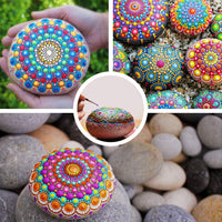 31 piezas Mandala Dotting Kit de herramientas con 3 Negro Cartón, Mandala Stencil Ball Stylus Paint Tray para Pintura Rocas, Mandella Arte y Dibujo - Arteztik
