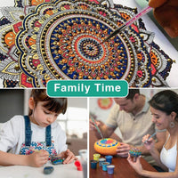 Suksadum - Juego de 34 herramientas de punteado de mandala para niños y adultos, suministros de arte y manualidades para pintar rocas, dibujo de mandela, puntos de uñas - Arteztik
