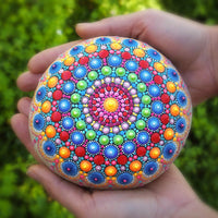 Juego de 58 herramientas de punteo para pintar mandalas, incluye estarcillo de mandala, lápiz óptico, bandeja de pintura acrílica y bolsa de almacenamiento para rocas, tela de pared, pintura para colorear, dibujo - Arteztik
