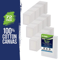 US Art Supply 2" x 3" Mini Profesional preparado lona (1-Pack de 12-mini Lienzos) - Arteztik
