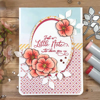 Stamp Simply Clear Sellos primavera Pansies Floral Cluster 4 x 6 pulgadas hoja – 11 piezas - Arteztik
