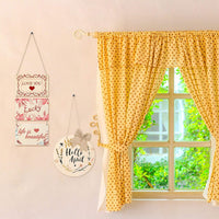 2 piezas DIY madera círculo signo en blanco recortes puerta delantera decoración madera colgante cartel para el hogar Acción de Gracias Navidad artesanía - Arteztik
