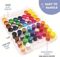 Juego de pintura acrílica para niños, 25 colores de 0.7 onzas líquidas (0.7 fl oz/tarro), kit de pintura acrílica con caja de almacenamiento, se puede utilizar para pintura de roca, como pintura de madera o pintura de dedos, suministros escolares para art - Arteztik
