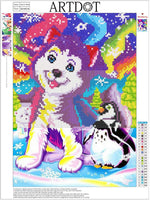 ARTDOT - Juego de 4 kits de pintura de diamante 5D para adultos, kits de pintura por número, perforación completa, diamantes de imitación de cristal, arte para decoración de pared del hogar, regalo de 12 x 16 pulgadas - Arteztik
