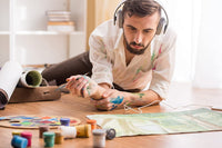 AIT Art Select - Juego de 7 pinceles de pintura de sable ruso, hechos a mano en Alemania para crear detalles exquisitos con aceite, acrílico o acuarelas - Arteztik
