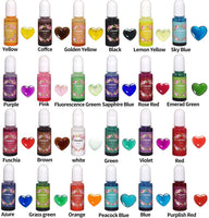24 Colors Resin Epoxy Pigment, 0.35oz Each, Highly Concentrated, Liquid Epoxy Resin, Translucent Resin Colorant for Resin Coloring Art, DIY Jewelry Making Supplies, Paint, Crafts - Arteztik
