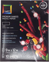 UART grado 400 oscuro Premium lijado – Papel pastel 9" x 12" diez unidades - Arteztik
