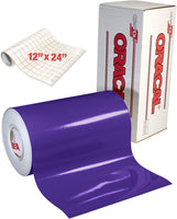 Oracal morado brillante calcomanía vinilo de manualidades para Cameo, Cricut & silueta incluye rollo de vvivid transparente papel de transferencia - Arteztik

