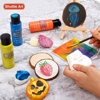 Juego de pintura acrílica que cambia de color, 16 colores camaleón, pintura acrílica en botellas (2.0 fl oz), no tóxica para artistas, principiantes y niños en rocas, manualidades, lienzos, madera, tela, cerámica - Arteztik
