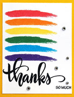 Stampendous Big palabras gracias Juego de sellos transparentes - Arteztik
