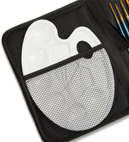 Conda Artist - Juego de 12 pinceles y paleta de pintura con 12 pinceles y estuche de transporte para pintura acrílica de acuarela - Arteztik
