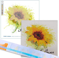 Kit de pintura de diamante para adultos 5D pintura con diamantes DIY Kit de pintura girasol flores pintura por número con Gem Art Drill y Dotz 12" x 12" - Arteztik
