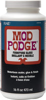Mod Podge – Sellador de Waterbase, pegamento y final para muebles (16-Ounce), cs15126 acabado brillante - Arteztik
