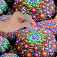 Herramientas de punteo Mandala, 27 piezas de pintura de puntos para adultos, herramientas de pintura de plantillas, bandeja de pintura para lápices para lienzo, manualidades de dibujo, arcilla, pintura de rocas, colorear, dibujo de arte - Arteztik
