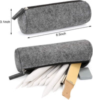 AGPTEK - Juego de 16 tocones de mezcla con 2 sacapuntas de papel de lija, 1 herramienta de extensión de lápiz, 2 gomas de borrar y 1 bolsa de fieltro para accesorios de dibujo para estudiantes. - Arteztik
