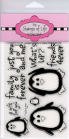 Los sellos de la vida morepenguins2love sellos transparentes para tarjetas y álbumes de recortes (4 x 6 inch hoja) por Stephanie Barnard – lindo pingüinos y sentimientos - Arteztik
