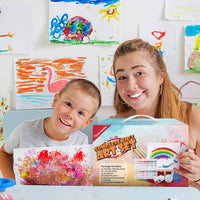 Juego completo de pintura acrílica de 47 piezas para niños de changhao, juego de pintura para principiantes con caja exquisita para dibujar creativamente, pintura de lienzo artístico - Arteztik
